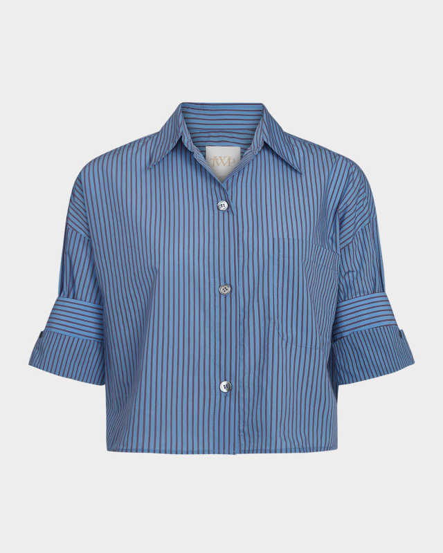 Next Ex Striped Button-Front Shir